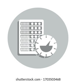 speed, hosting, network badge icon. Simple glyph, flat vector of Network icons for ui and ux, website or mobile application