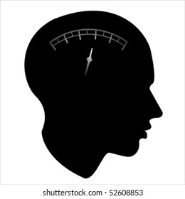 speed of the human mind Isolated over background and groups, vector illustration