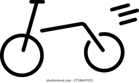 Icono de la velocidad de la bicicleta de ciclismo