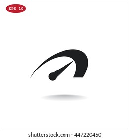  Speed icon flat .