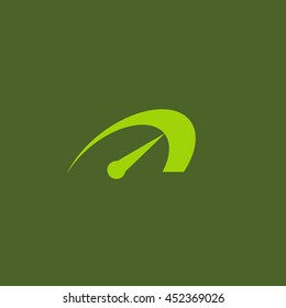  Speed icon flat .