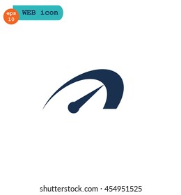  Speed icon flat .