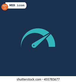  Speed icon flat .