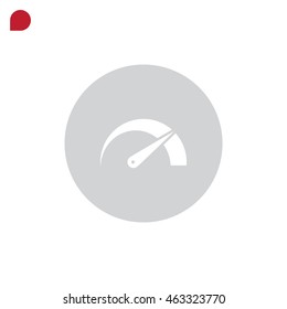  Speed icon flat .