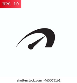  Speed icon flat .
