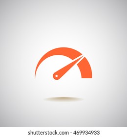  Speed icon flat .
