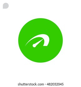  Speed icon flat .