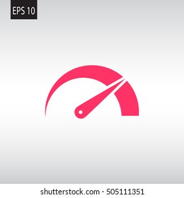  Speed icon flat .