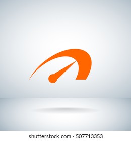  Speed icon flat .