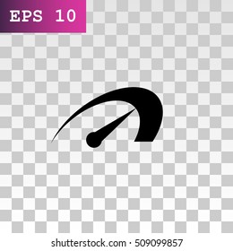  Speed icon flat .