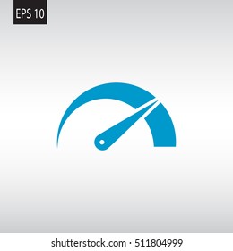  Speed icon flat .