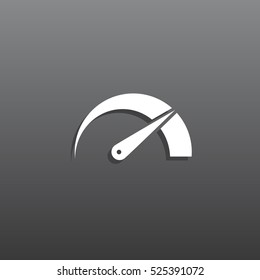  Speed icon flat .