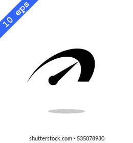  Speed icon flat .