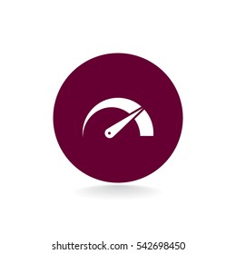  Speed icon flat .