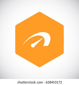  Speed icon flat .