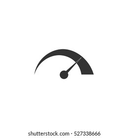 Speed icon flat. Illustration isolated vector sign symbol