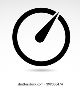 Speed icon isolated on white background. Vector art.