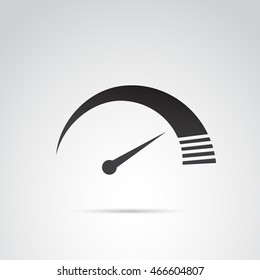 Speed icon isolated on white background. 
