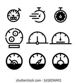 speed icon isolated sign symbol vector illustration - Collection of high quality black style vector icons
