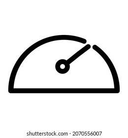 diseño de línea de icono de velocidad. Ilustración del vector de velocidad