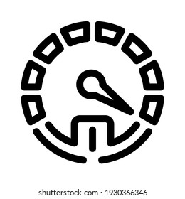 icono de velocidad o logotipo símbolo de signo aislado ilustración vectorial - iconos vectoriales de estilo negro de alta calidad
