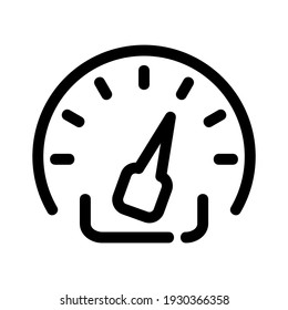 icono de velocidad o logotipo símbolo de signo aislado ilustración vectorial - iconos vectoriales de estilo negro de alta calidad
