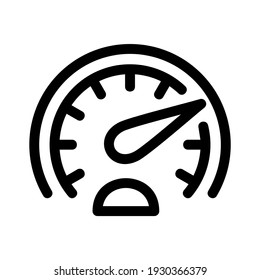 icono de velocidad o logotipo símbolo de signo aislado ilustración vectorial - iconos vectoriales de estilo negro de alta calidad
