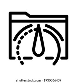 speed icon or logo isolated sign symbol vector illustration - high quality black style vector icons
