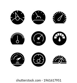icono de velocidad o logotipo símbolo de signo aislado ilustración vectorial - Colección de iconos vectoriales de estilo negro de alta calidad
