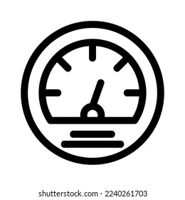 icono de velocidad o logotipo símbolo de signo aislado ilustración vectorial - iconos vectoriales de estilo negro de alta calidad
