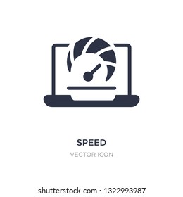 speed icon on white background. Simple element illustration from Search engine optimization concept. speed sign icon symbol design.