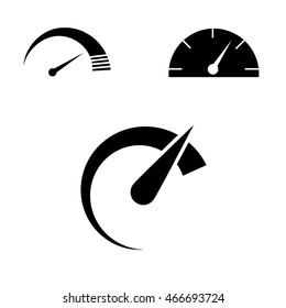 Speed Icon Set Vector Art Stock Vector (Royalty Free) 466693724 ...