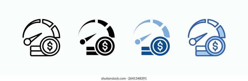 Speed icon sheet multiple style collection isolated vector