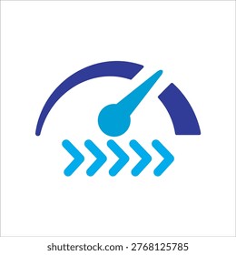 speed icon. simple colored vector