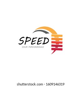 Speed icon simple design illustration vector