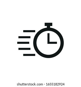 Speed icon. Simple vector illustration.