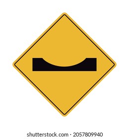 Speed ​​bump Icon Traffic Sign 