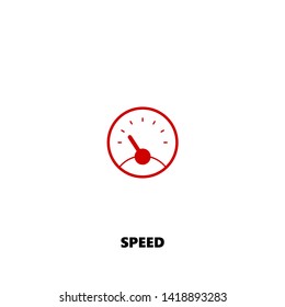 speed icon. speed vector design. sign design. red color