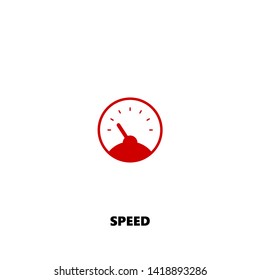 speed icon. speed vector design. sign design. red color
