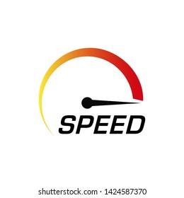 speed icon vector fast symbol logo template