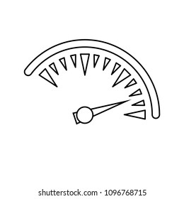 Speed icon. vector illustration isolated on white background