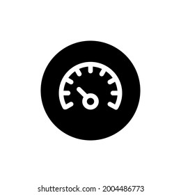 Geschwindigkeitssymbol und Vektorgrafik einzeln auf weißem Hintergrund. Premium-Qualität für mobile Apps, Benutzeroberfläche, Präsentation und Website. Pixel-perfektes Symbol