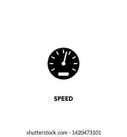 speed icon vector. speed sign on white background. speed icon for web and app