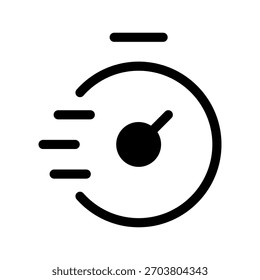 Vektorsymbol-Entwurfsgrafik für Geschwindigkeitssymbole