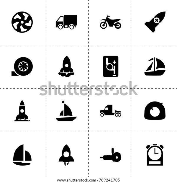 Speed Icons Vector Collection Filled Speed Stock Vector (Royalty Free ...