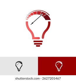 Speed Idea Light Bulb Performance Logo
