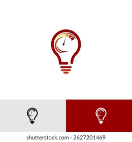 Speed Idea Light Bulb Performance Logo