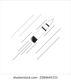speed illustration icon in outline, flat, symbol style, suitable as an icon