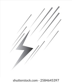 speed illustration icon in outline, flat, symbol style, suitable as an icon