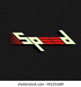 Speed internet abstract symbol. Speed logo design. Vector illustration.